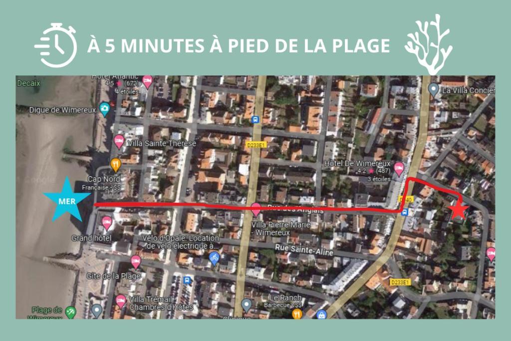 Le Paisible, Calme, Central, 5 Min De La De Apartment Wimereux